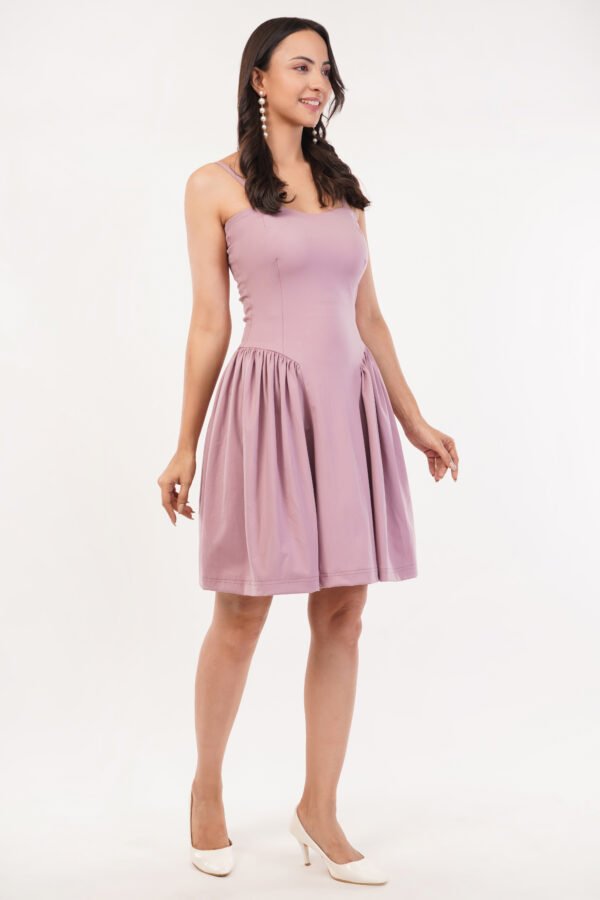 Old Money Mini Classic Flared Dress - Image 7